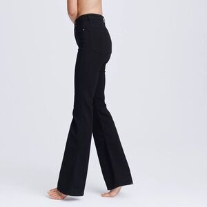 Rag & Bone Jane Super High-Rise Flare in No Fade Black